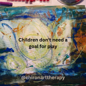 abstract with words children don't need a goal for play