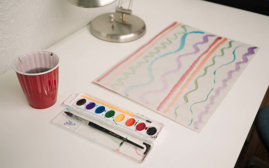 art materials are used in art therapy for calming effects like meditation and breathing techniques