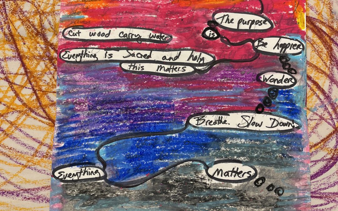 image of black out poetry as a trauma-informed art therapy technique can bring hope for processing trauma